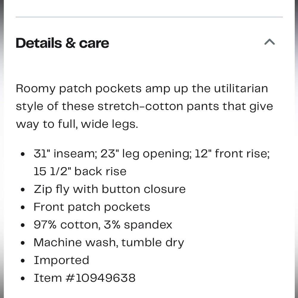 Bagatelle Olive Utility Wide Leg Trouser Pants Size 12P - Picture 11 of 11